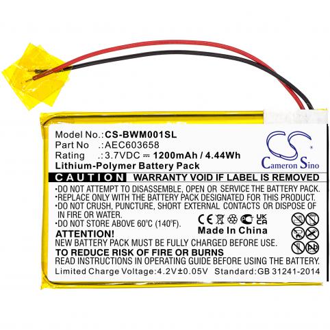 Bateria  bw aec603658 gasalert microclip gas detector