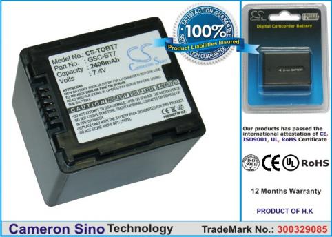 Bateria  toshiba haute capacitée gigashot gsc-k80h , gigashot gsc-a40f , gigash