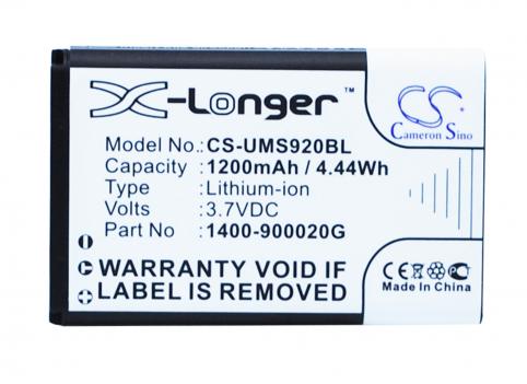 Bateria  unitech 1400-900020g ms920