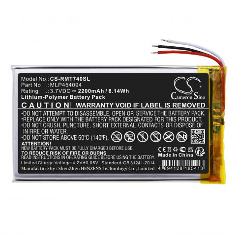 Bateria gps rand mcnally tnd 740