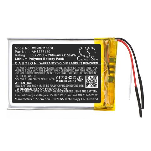 Bateria  igpsport ahb363450 bsc100