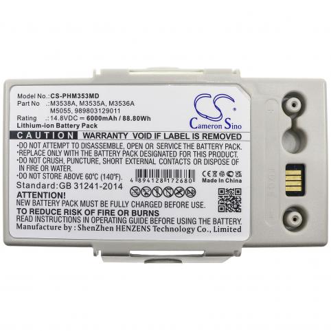 Bateria  philips m3538a defibrillator heartstart mrx