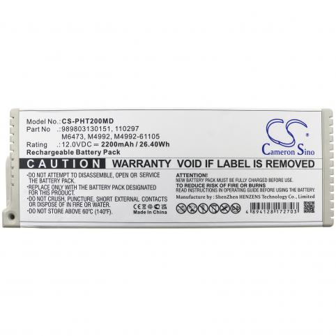 989803130151 pagewriter trim 2 batería medical philips