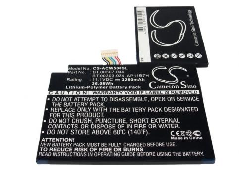 Bateria  acer ap11b7h iconia tab w500