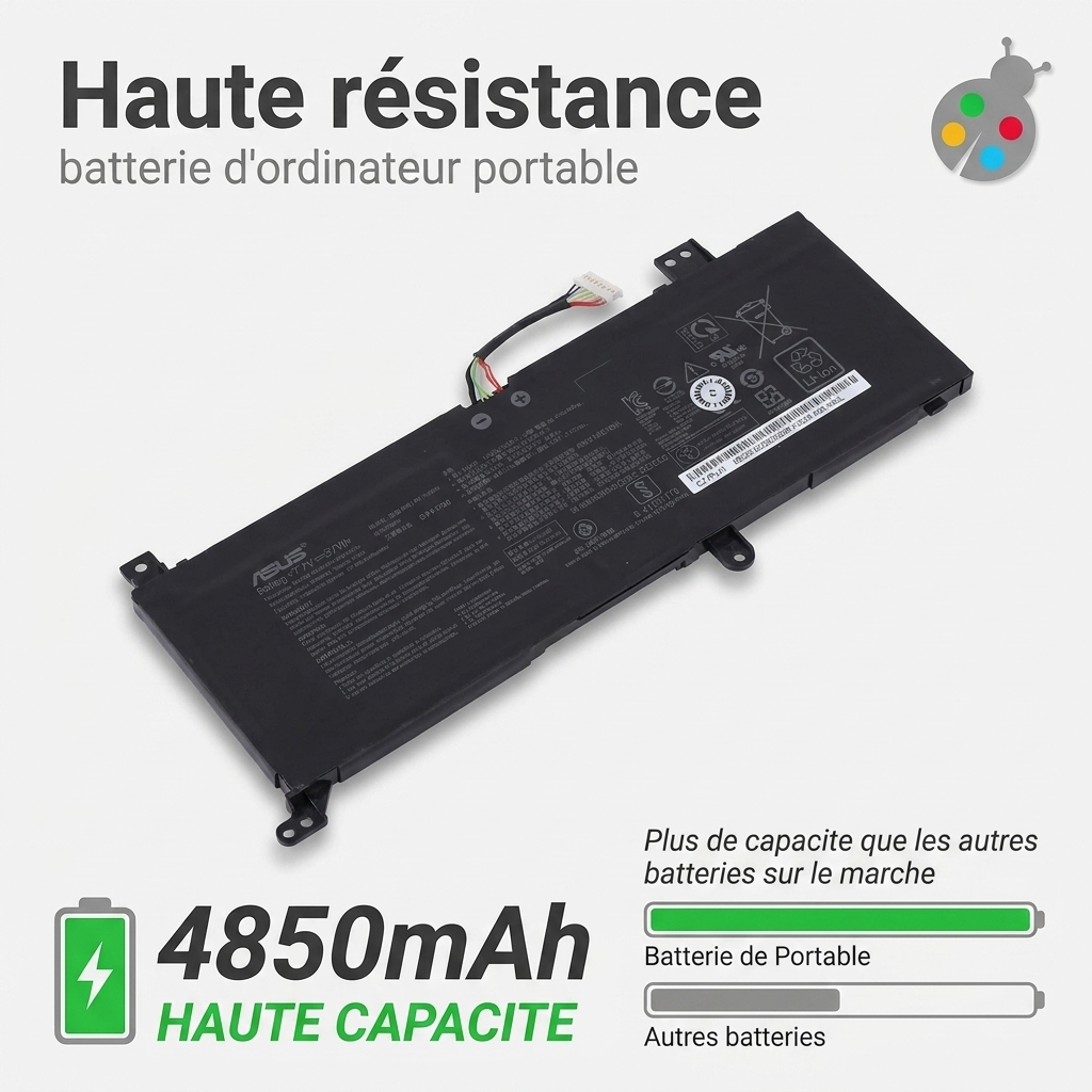 Bateria ordenador portatil y notebook asus s412fa