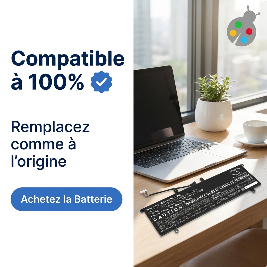 Bateria ordenador portatil y notebook asus zenbook duo ux482e