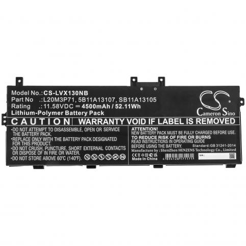 Batería para ordenador portatil y notebook lenovo thinkpad x13 yoga g2 20w80014ge