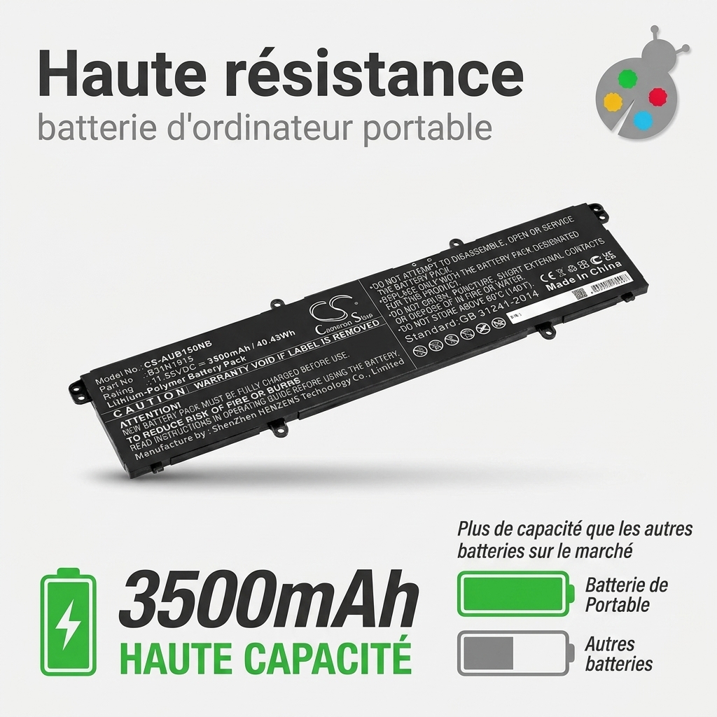 Bateria ordenador portatil y notebook asus expertbook b1 b1500ceae
