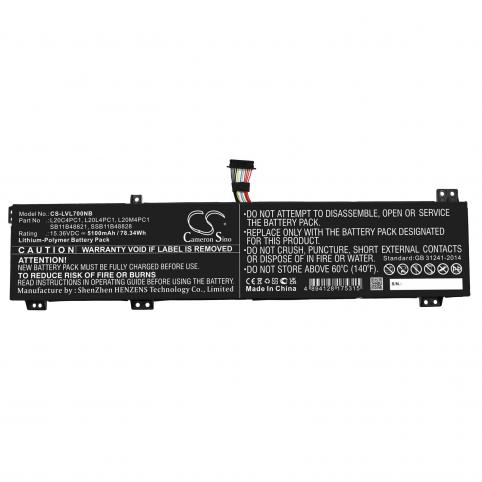 Batería para lenovo legion 5 pro 16ach6h 82jq0019fr
