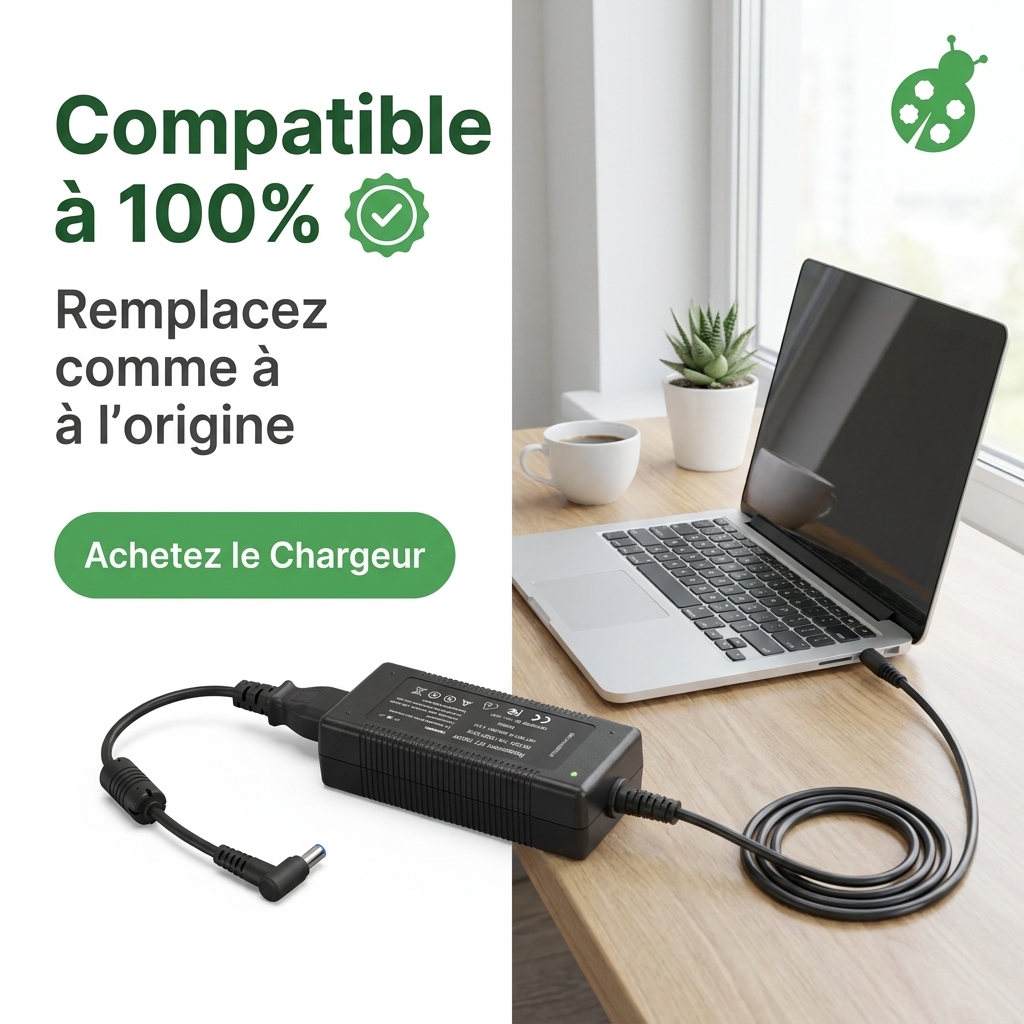 Cargador ordenador portatil y notebook hp  notebook 15