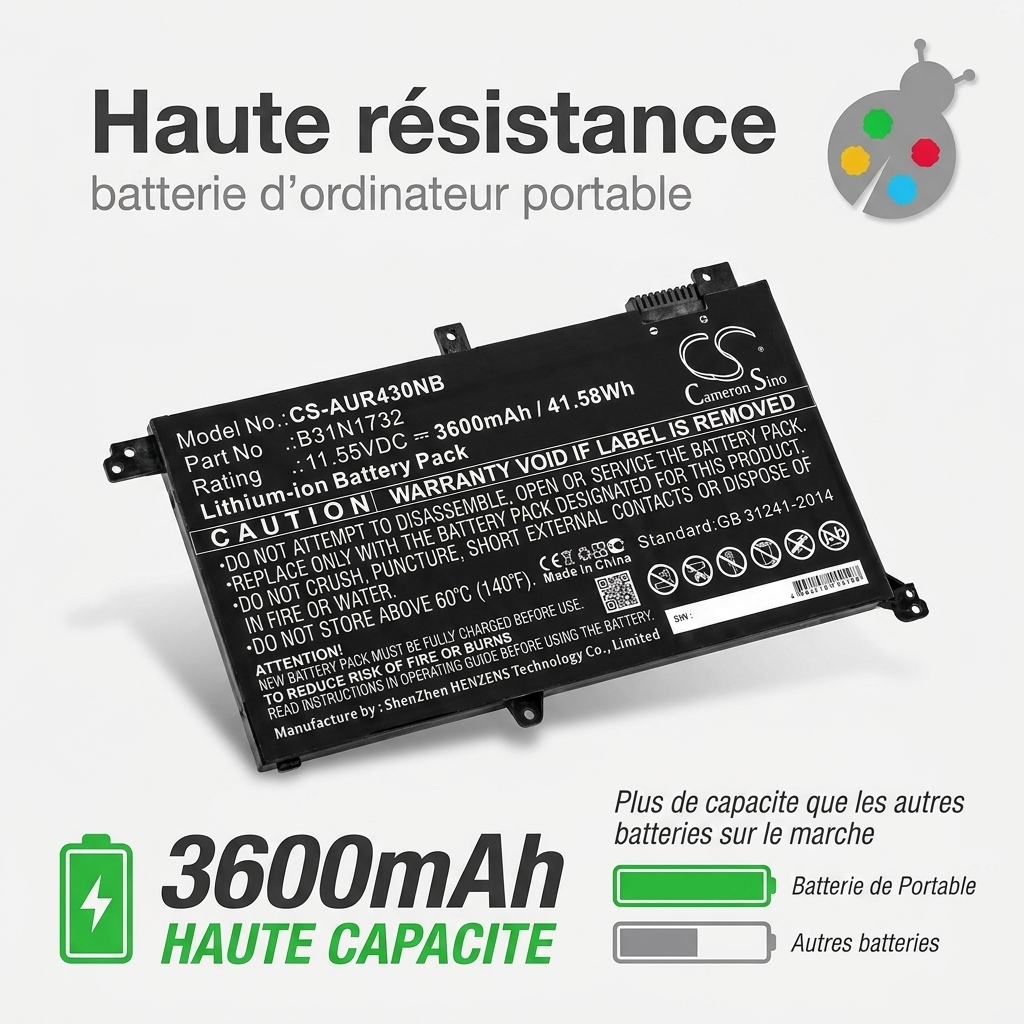 Bateria ordenador portatil y notebook asus vivobook s14 s430ua