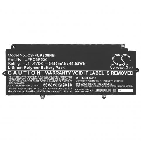Batería para fujitsu lifebook u938 vfy u9380m17rtfr