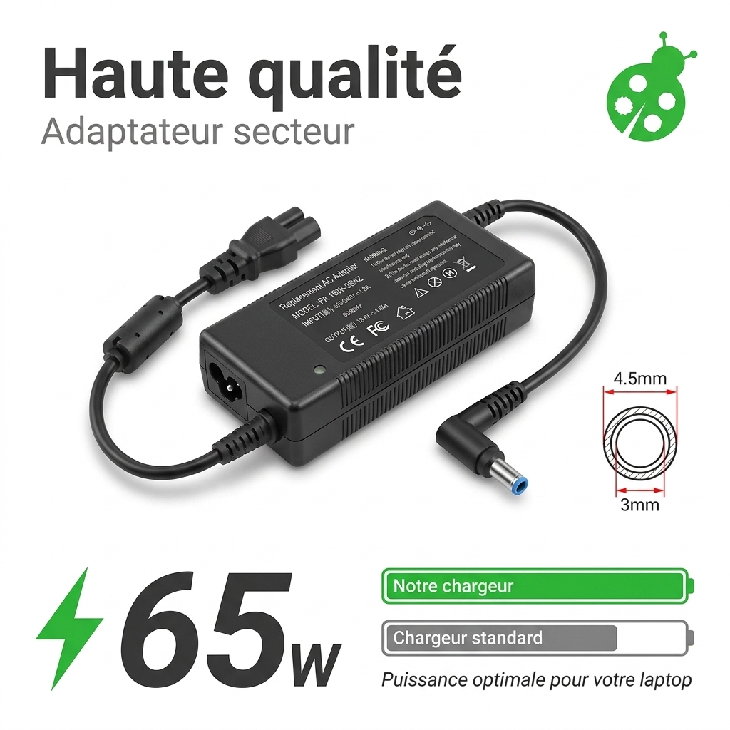 Cargador ordenador portatil y notebook hp  15 db0002nq