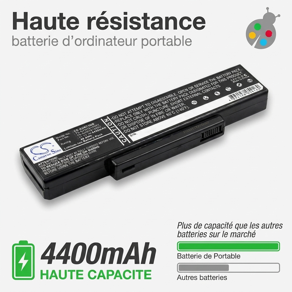 Bateria ordenador portatil y notebook asus a72