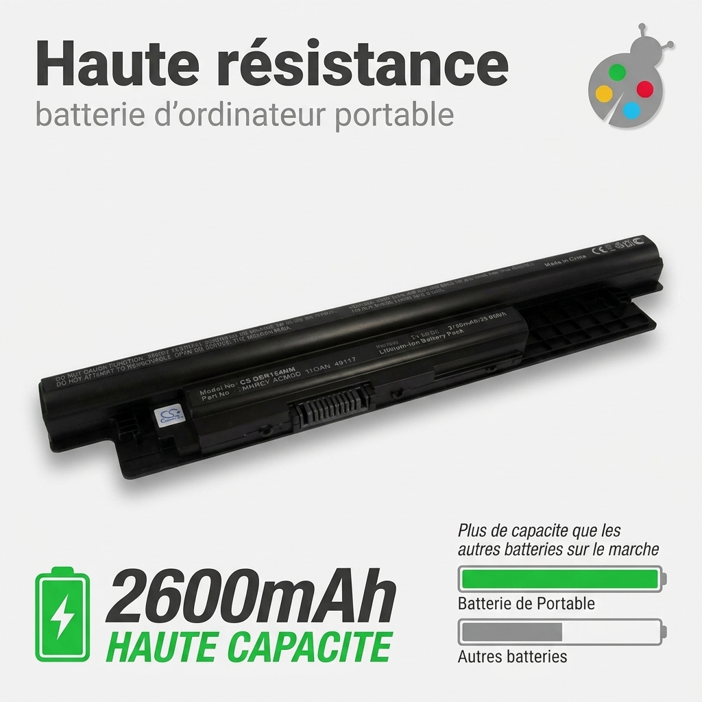 Bateria ordenador portatil y notebook dell inspiron 17 3721 3737