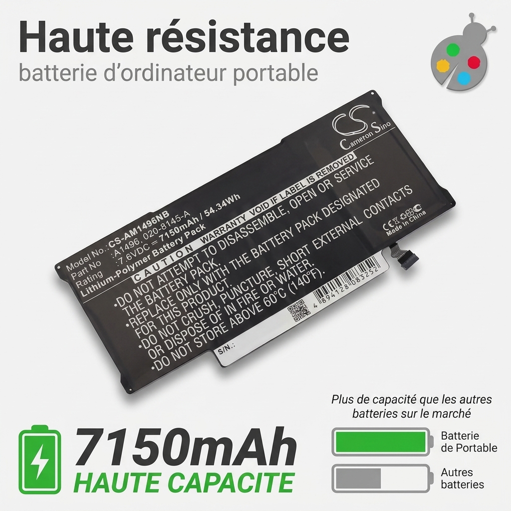 Bateria ordenador portatil y notebook  macbook air 13 début 2015
