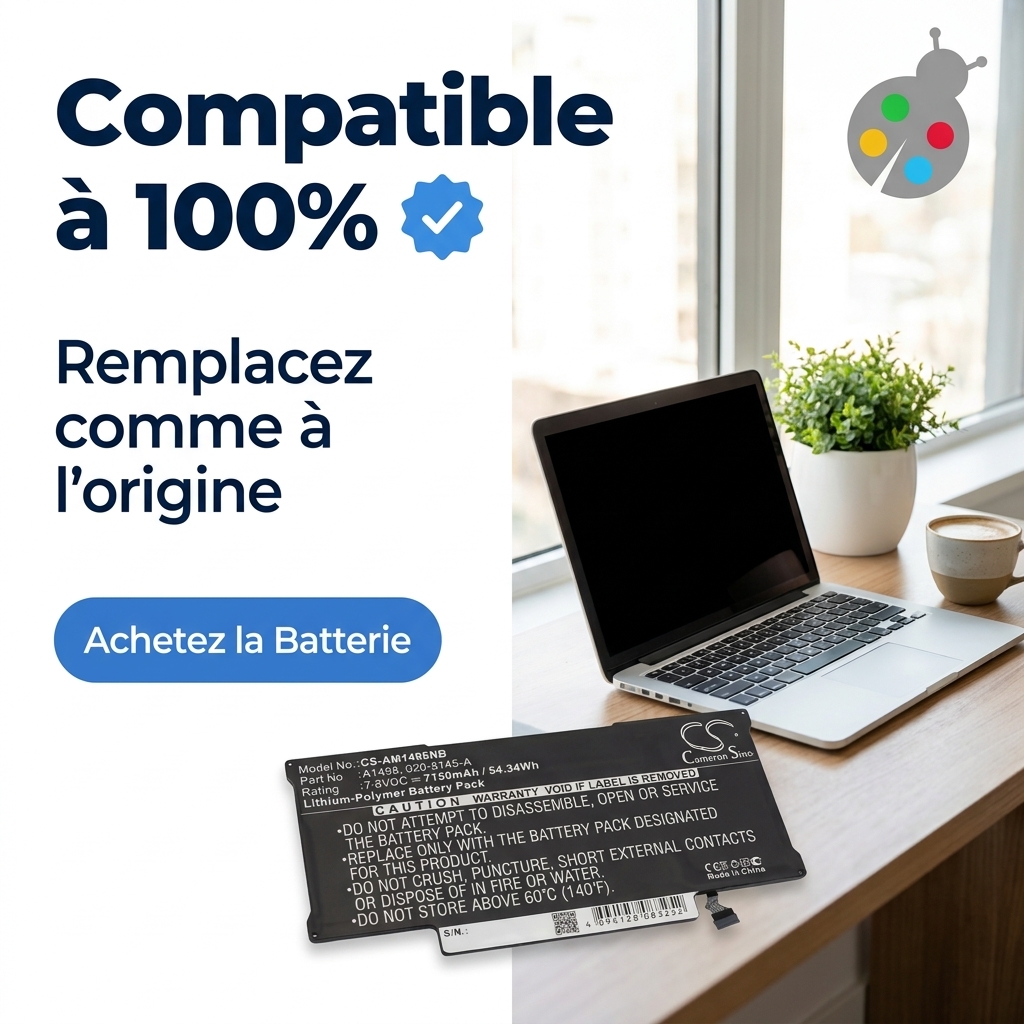 Bateria ordenador portatil y notebook  macbook air 13 début 2015