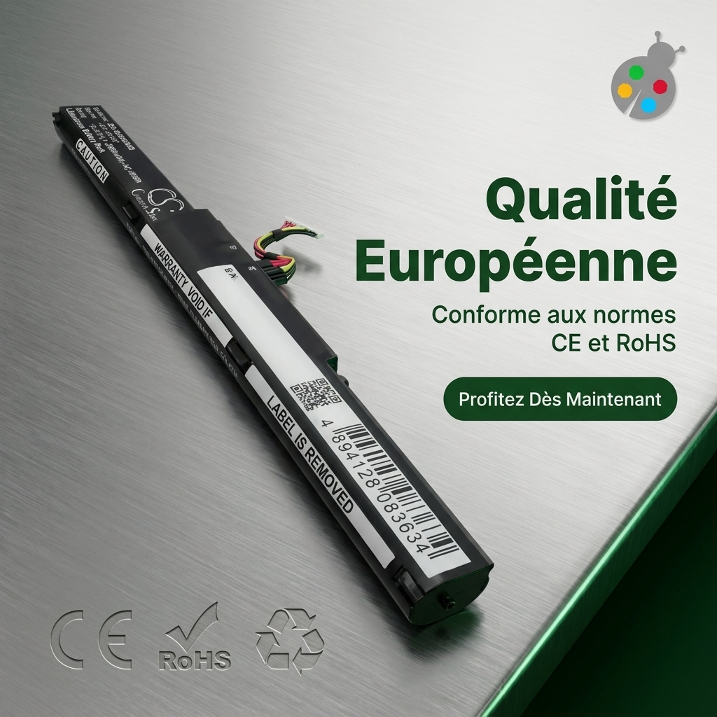 Bateria ordenador portatil y notebook asus x752l