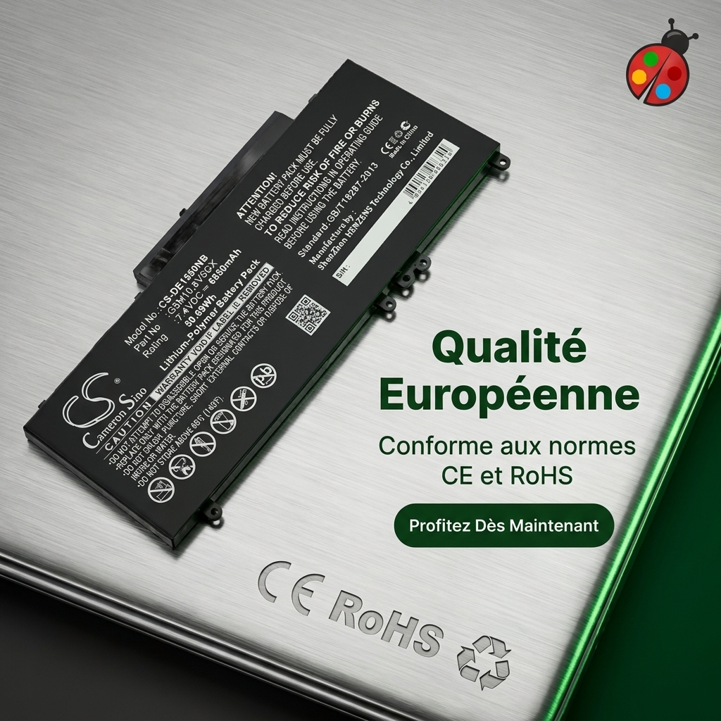 Bateria ordenador portatil y notebook dell latitude e5550 15.6