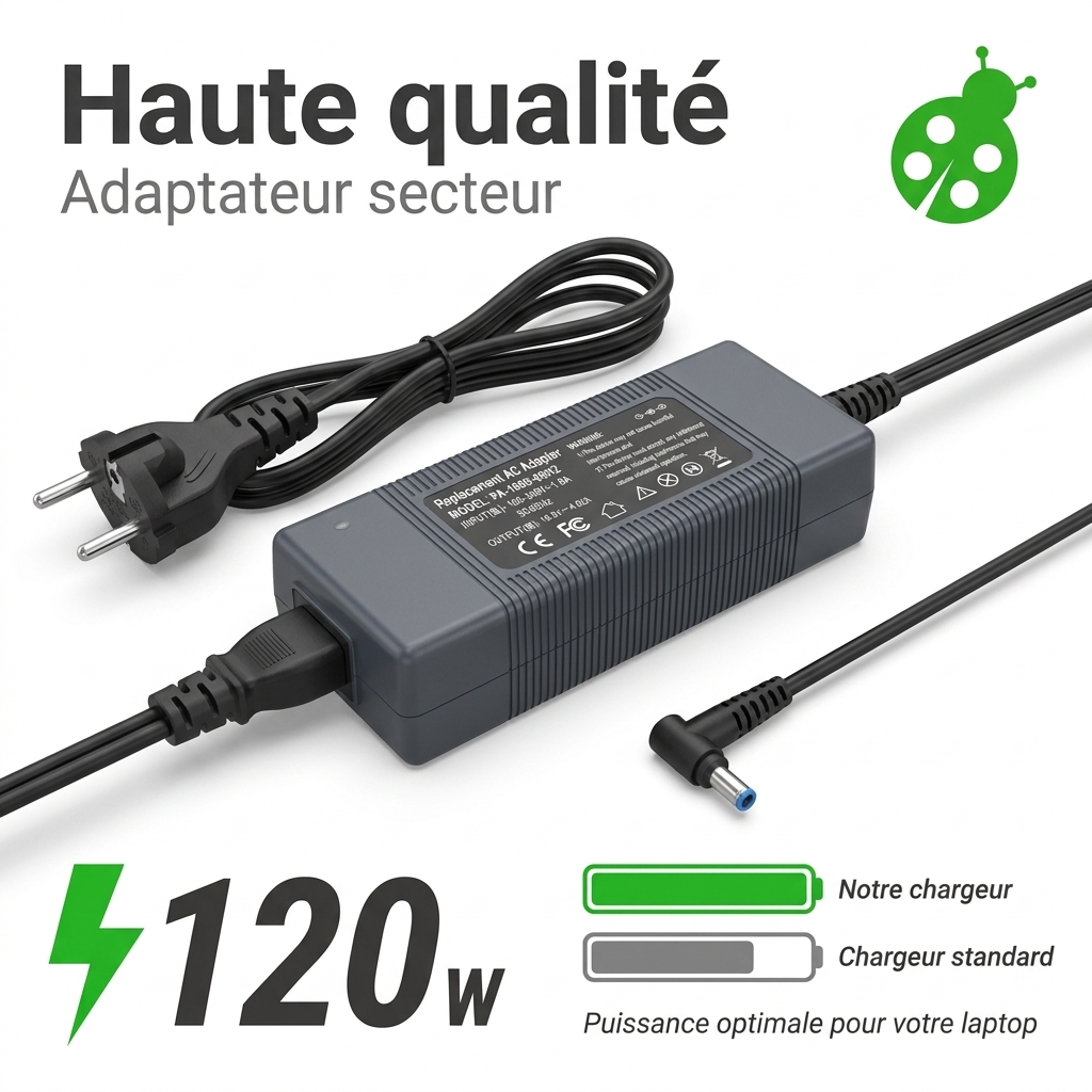 Cargador ordenador portatil y notebook hp  pavilion 17z
