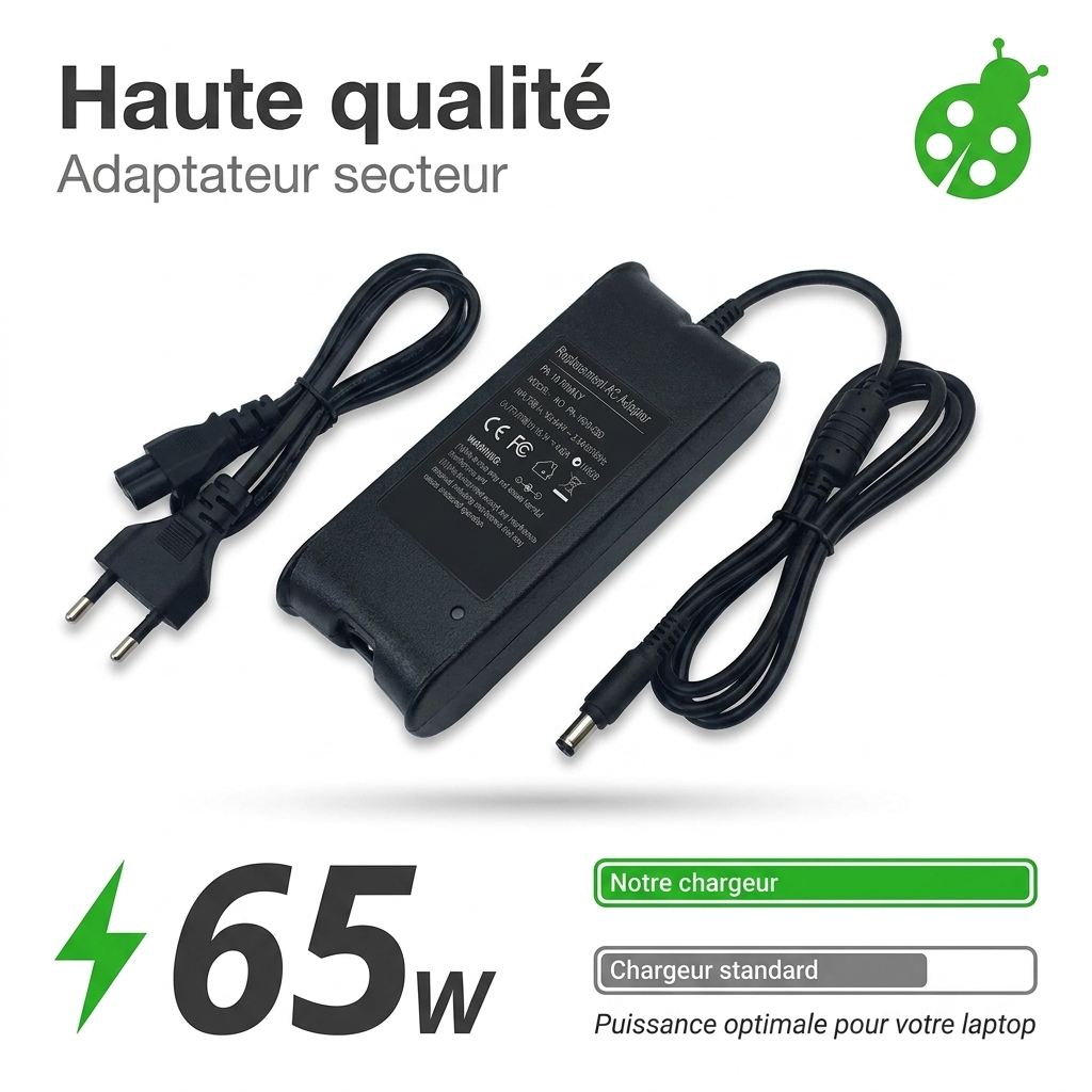 Cargador ordenador portatil y notebook dell latitude 12 e7470