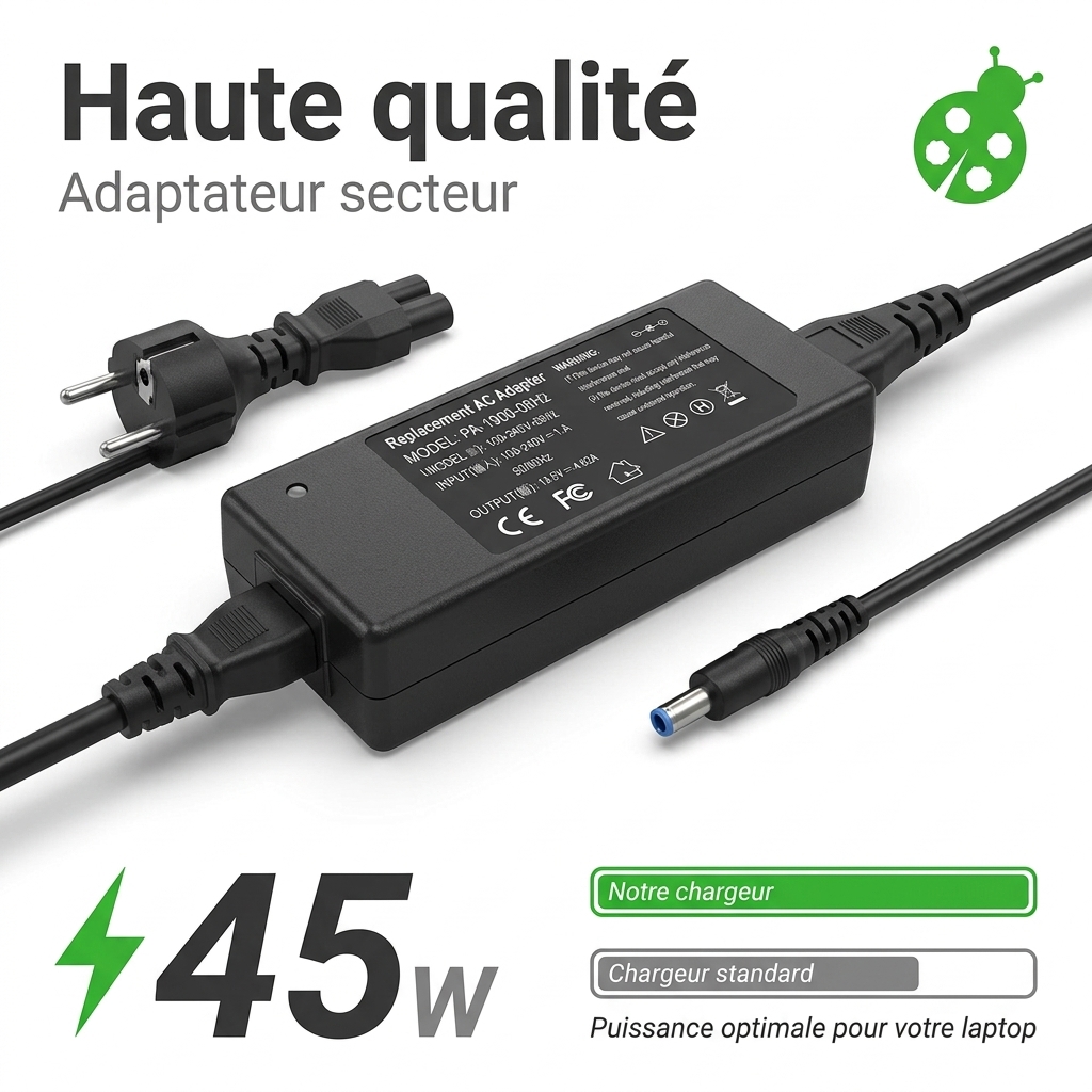 Cargador ordenador portatil y notebook hp  probook 450 g4