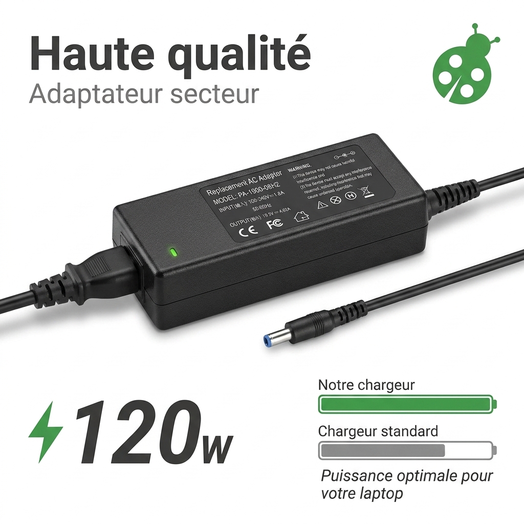 Cargador ordenador portatil y notebook hp  pavilion 17 e039sb