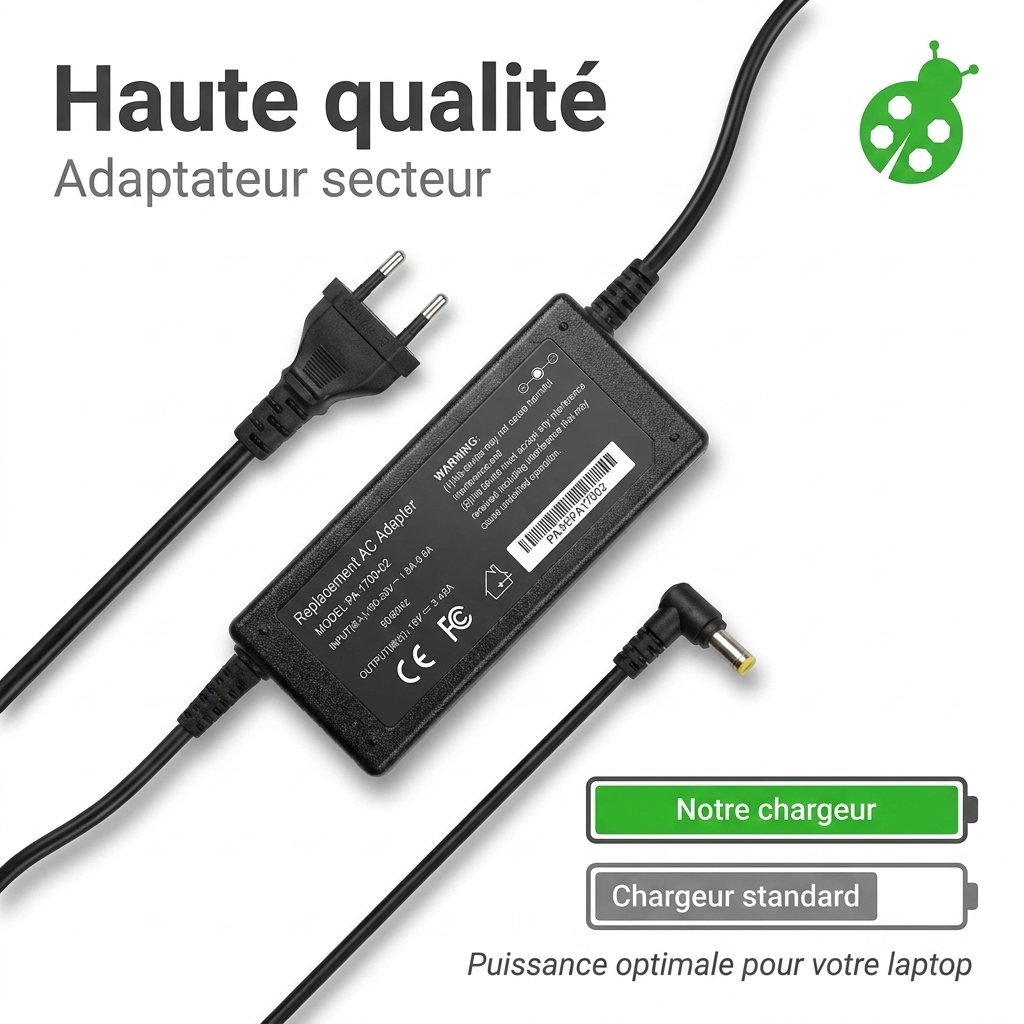 Cargador ordenador portatil y notebook asus r414ba