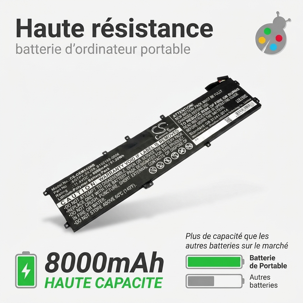 Bateria ordenador portatil y notebook dell precision 5530