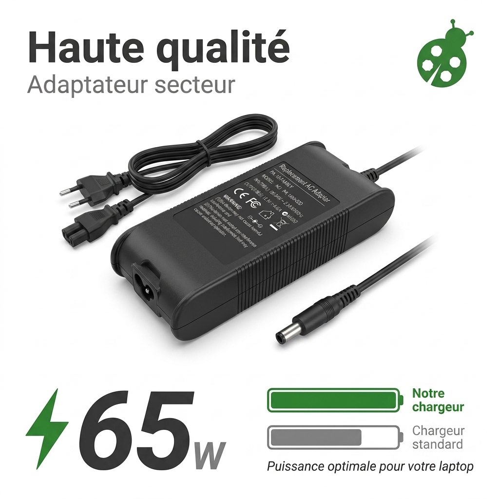 Cargador ordenador portatil y notebook dell latitude 14 3480