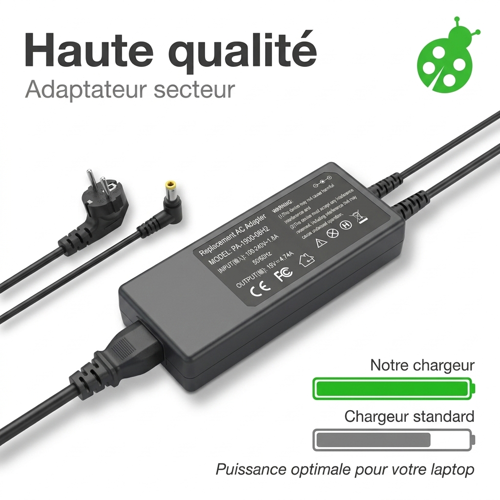 Cargador ordenador portatil y notebook asus r509fa