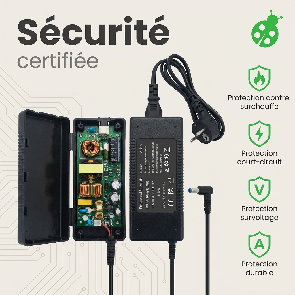 Cargador ordenador portatil y notebook hp  chromebook x360 11 g1 ee