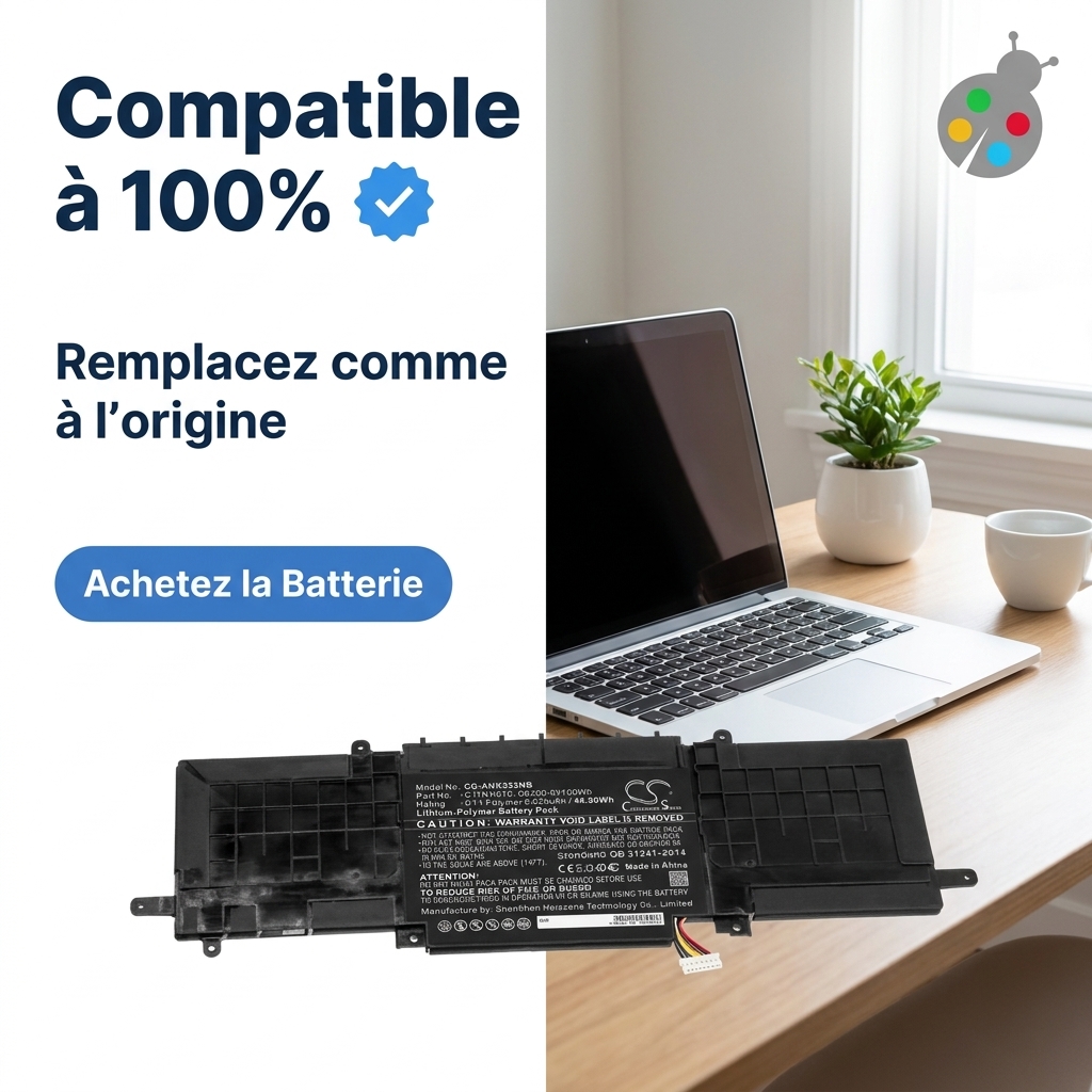 Bateria ordenador portatil y notebook asus zenbook 13 ux333fn a4156t