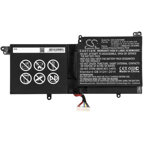 Bateria  clevo 6 87 n130s 3u9
