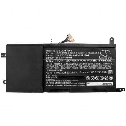 Batería para clevo p650rp6 g