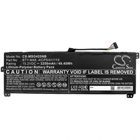 Bateria  msi bty m48