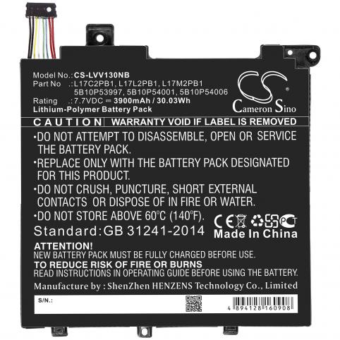 Batería para lenovo v130-14igm-81hm009nge