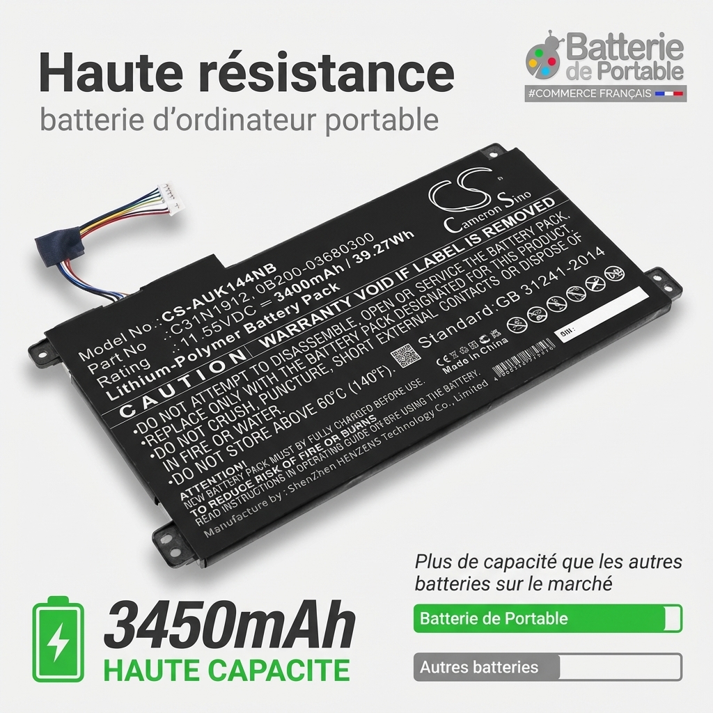 Bateria ordenador portatil y notebook asus vivobook 14 e410ma