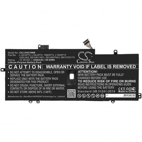 Bateria  lenovo l18s4p72