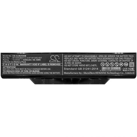 Bateria ordenador portatil y notebook clevo w130ex