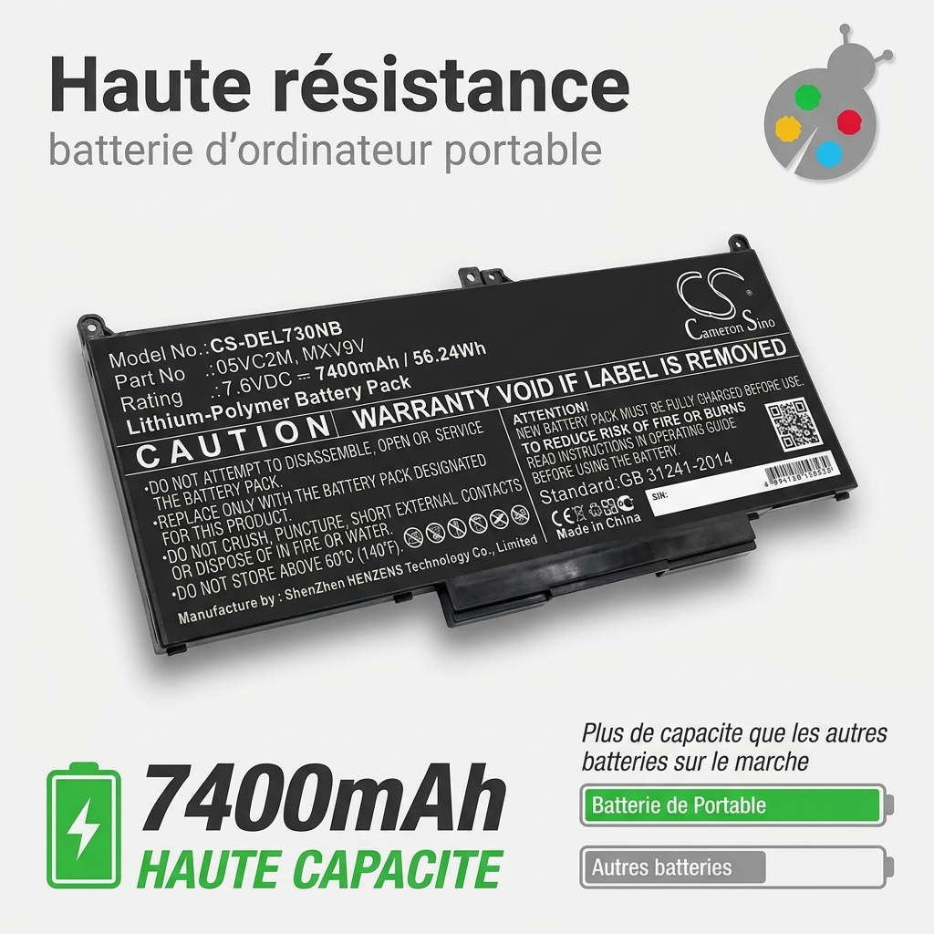 Bateria ordenador portatil y notebook dell latitude 7300