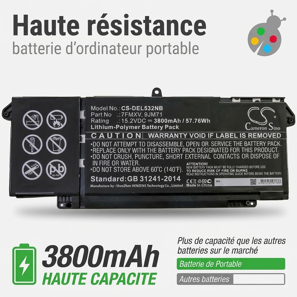 Bateria ordenador portatil y notebook dell latitude 5320