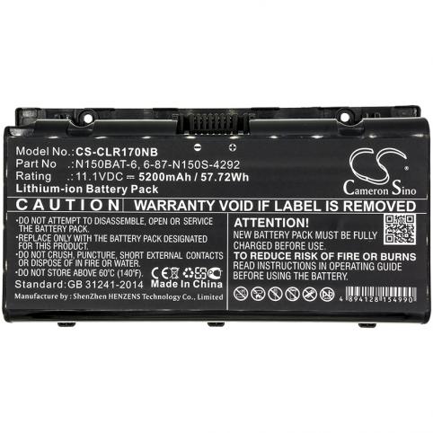 Bateria  clevo 6 87 n150s 4292