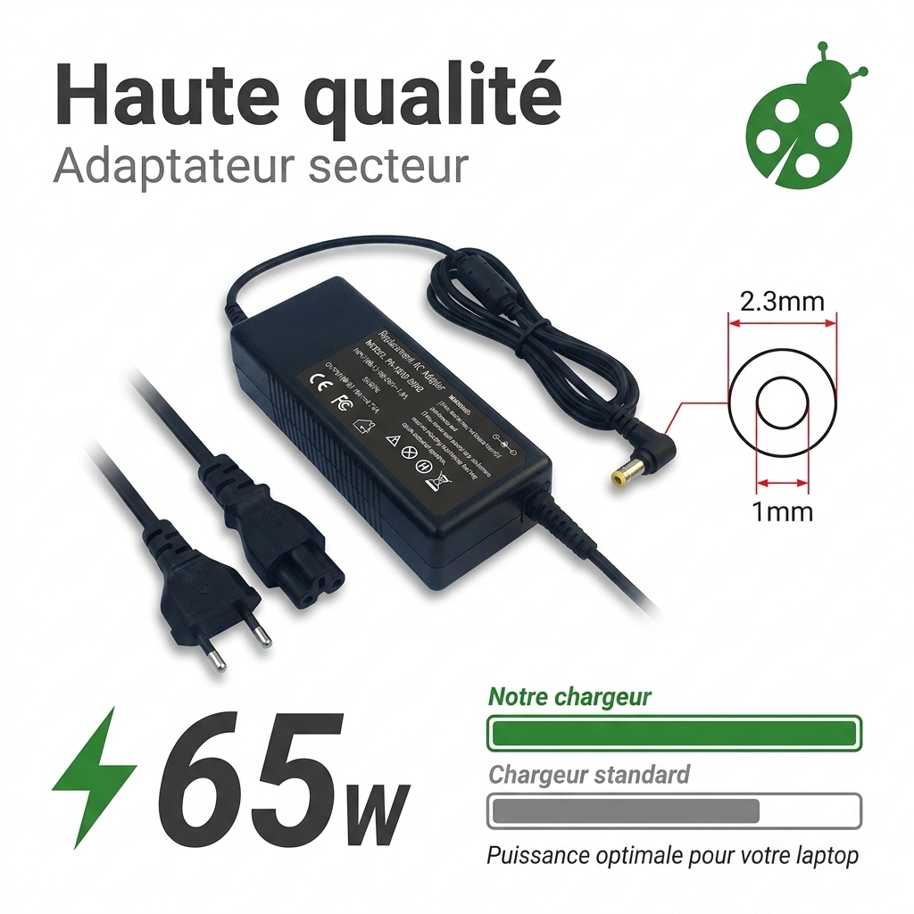 Cargador ordenador portatil y notebook essentielb smart mouv 1401