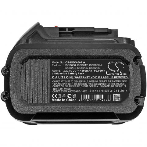 Bateria  dewalt dcb606 20v max