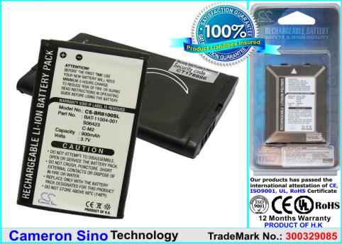 Bateria  blackberry rim haute capacitée 8100 , 8100c , 8100r , 8110 , 8130 , 81