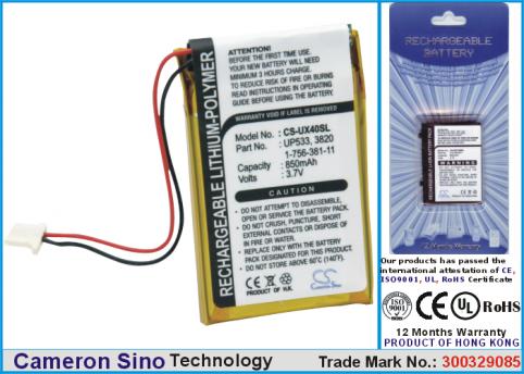 Batería para pda smartphone sony clie peg ux40 clie peg ux50