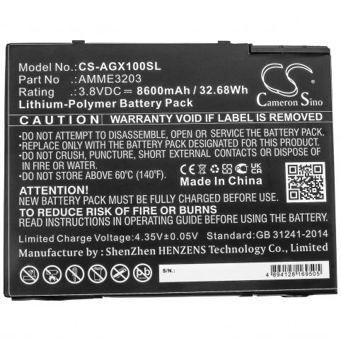 Bateria tablet aegex 10 tablets