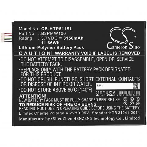 Bateria tablet htc p510