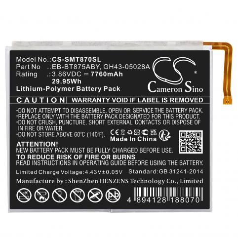 Batería para tableta samsung refc gh43 05028a